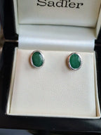 Designer Emerald May Birthstone Earrings