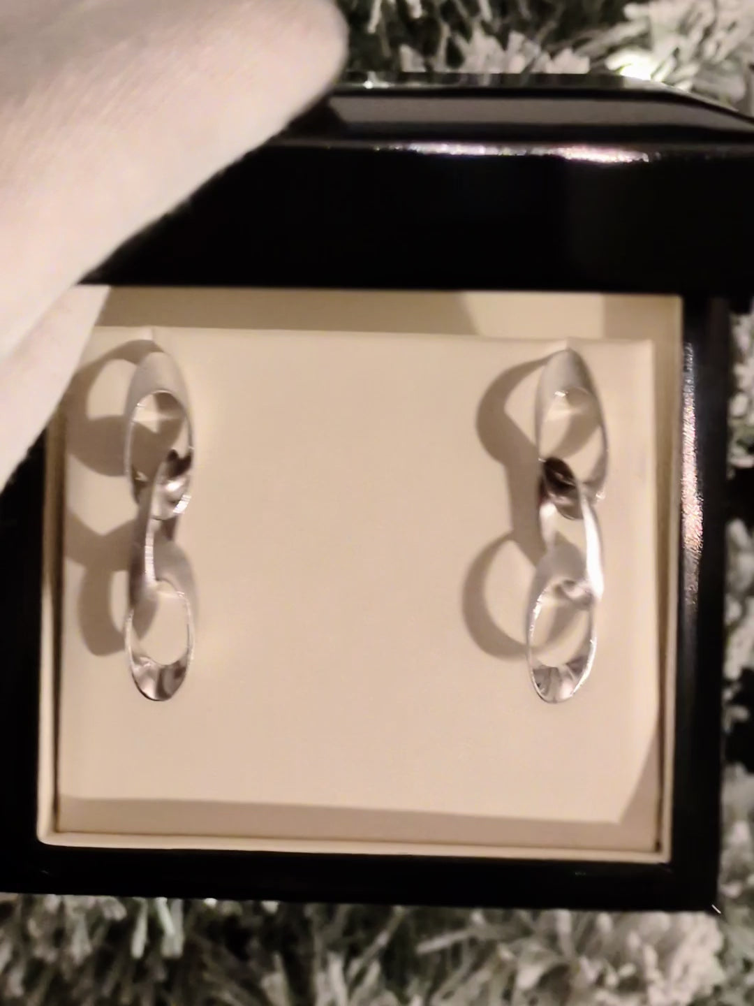 special and different designer silver drop earrings for women