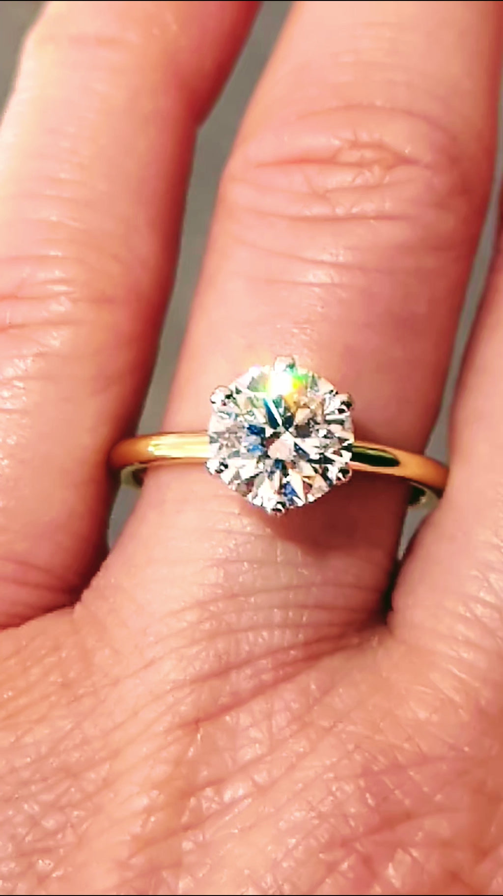 Two Carat Lab Diamond Ring