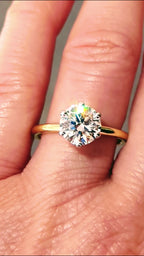 Two Carat Lab Diamond Ring