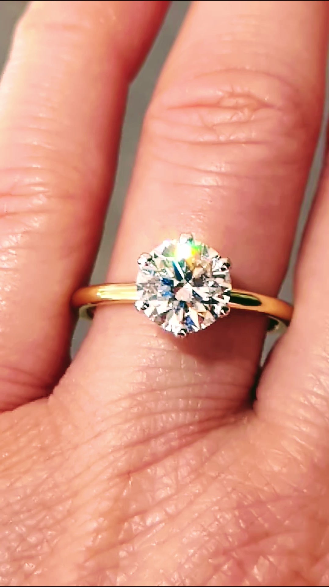 Two Carat Lab Diamond Ring