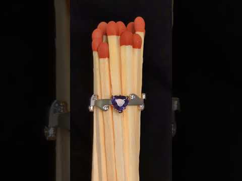 colour change Alexandrite in a real natural gemstone by jewellery designer Christine Sadler - copyrighted design