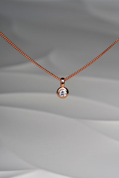 Rose Gold Lab Diamond Cairn Necklace - Necklaces The Best Lab Grown Jewellery Designs