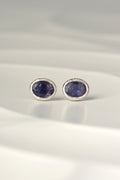 Designer affordable modern sapphire stud earrings, the birthstone for September
