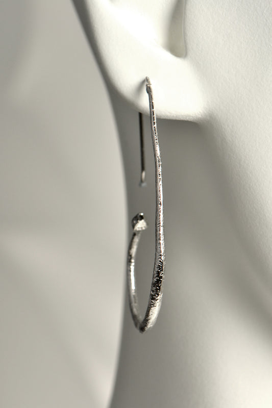 Large Designer Snake Hook Earrings
