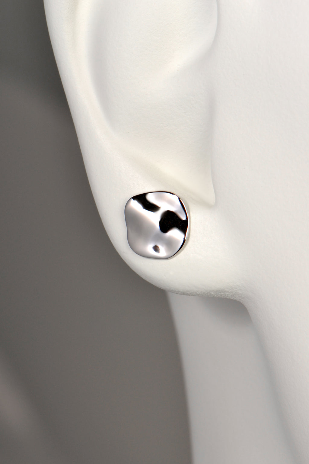 Designer Silver Small Stud Aqua Earrings - Earrings The Best Of Vicenzaoro