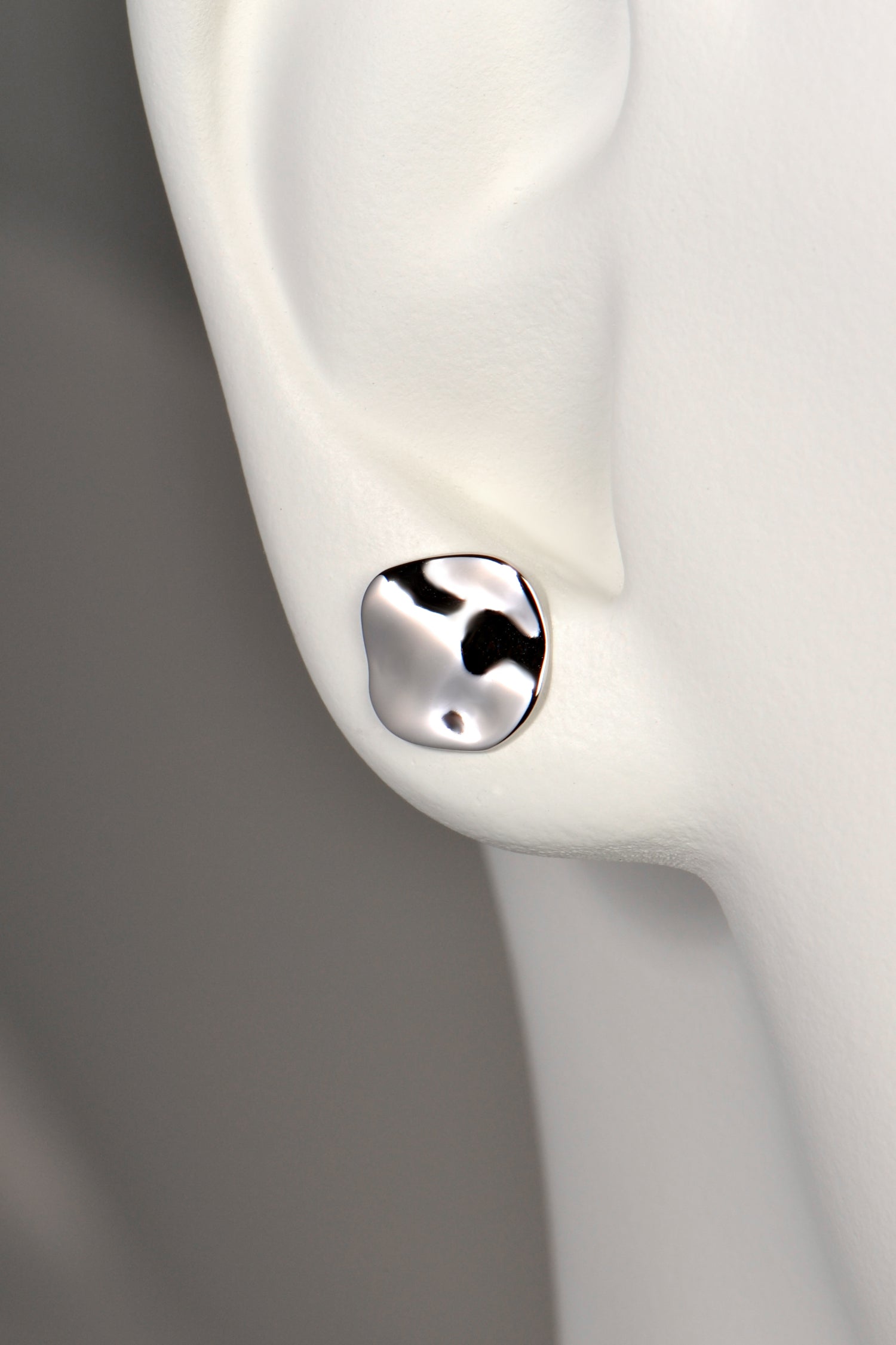 Designer Silver Small Stud Aqua Earrings - Earrings The Best Of Vicenzaoro