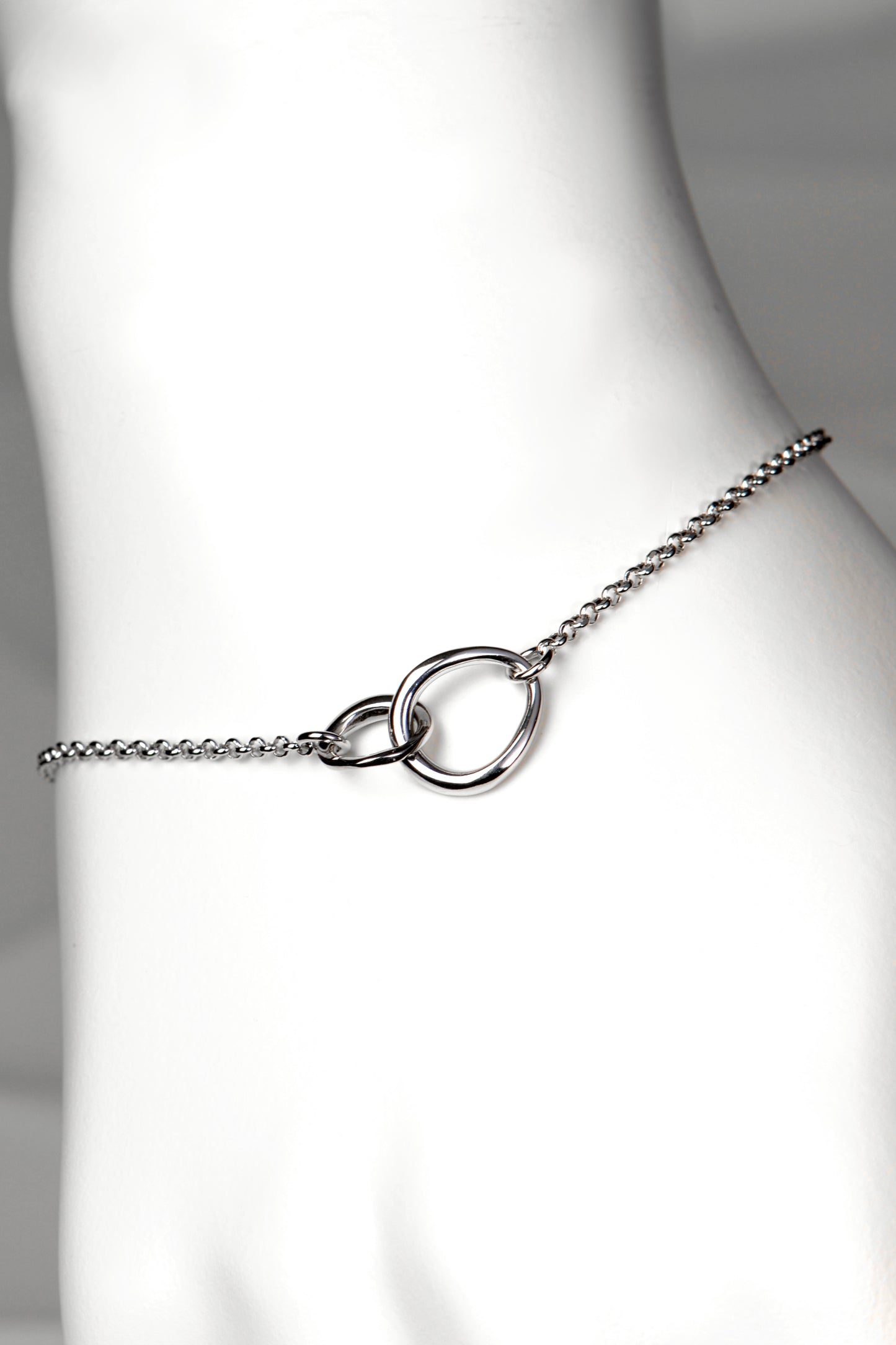 silver interlocking circle designer bracelet Soulmates by Christine Sadler