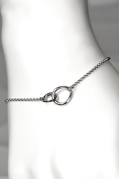 silver interlocking circle designer bracelet Soulmates by Christine Sadler