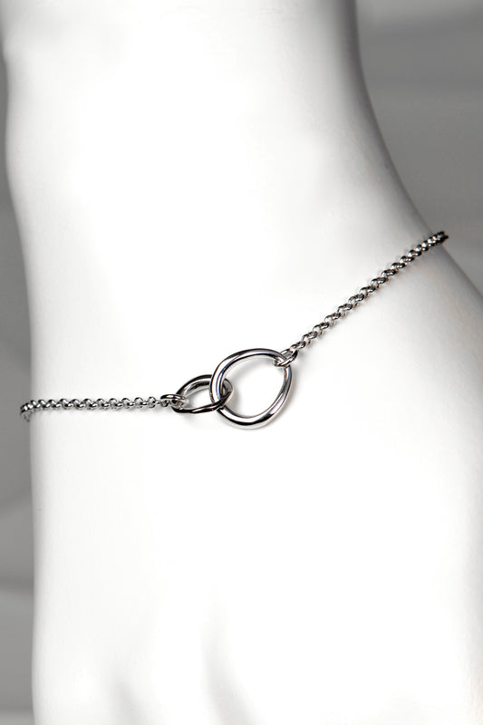 silver interlocking circle designer bracelet Soulmates by Christine Sadler