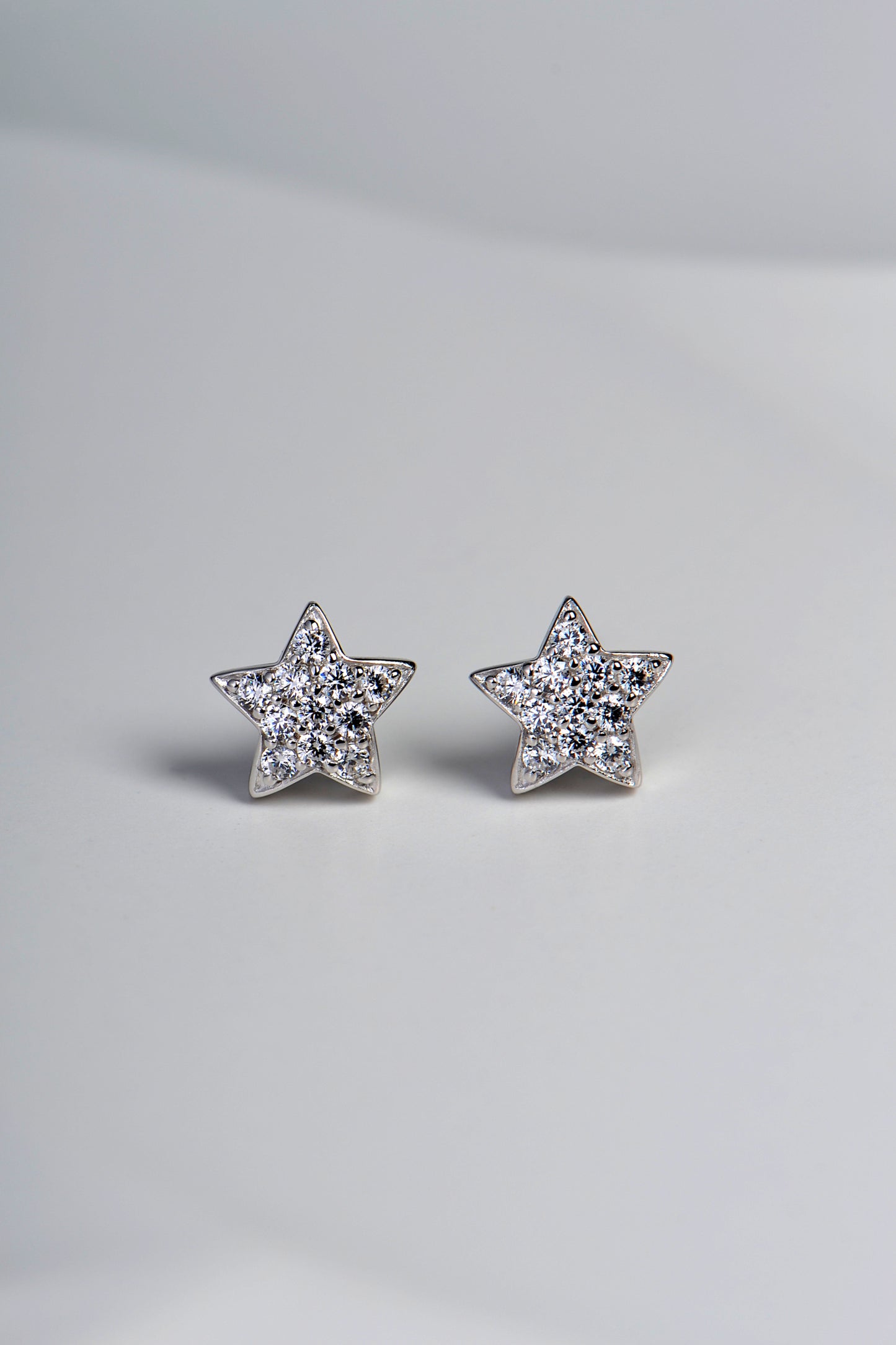 sparkly small star earrings