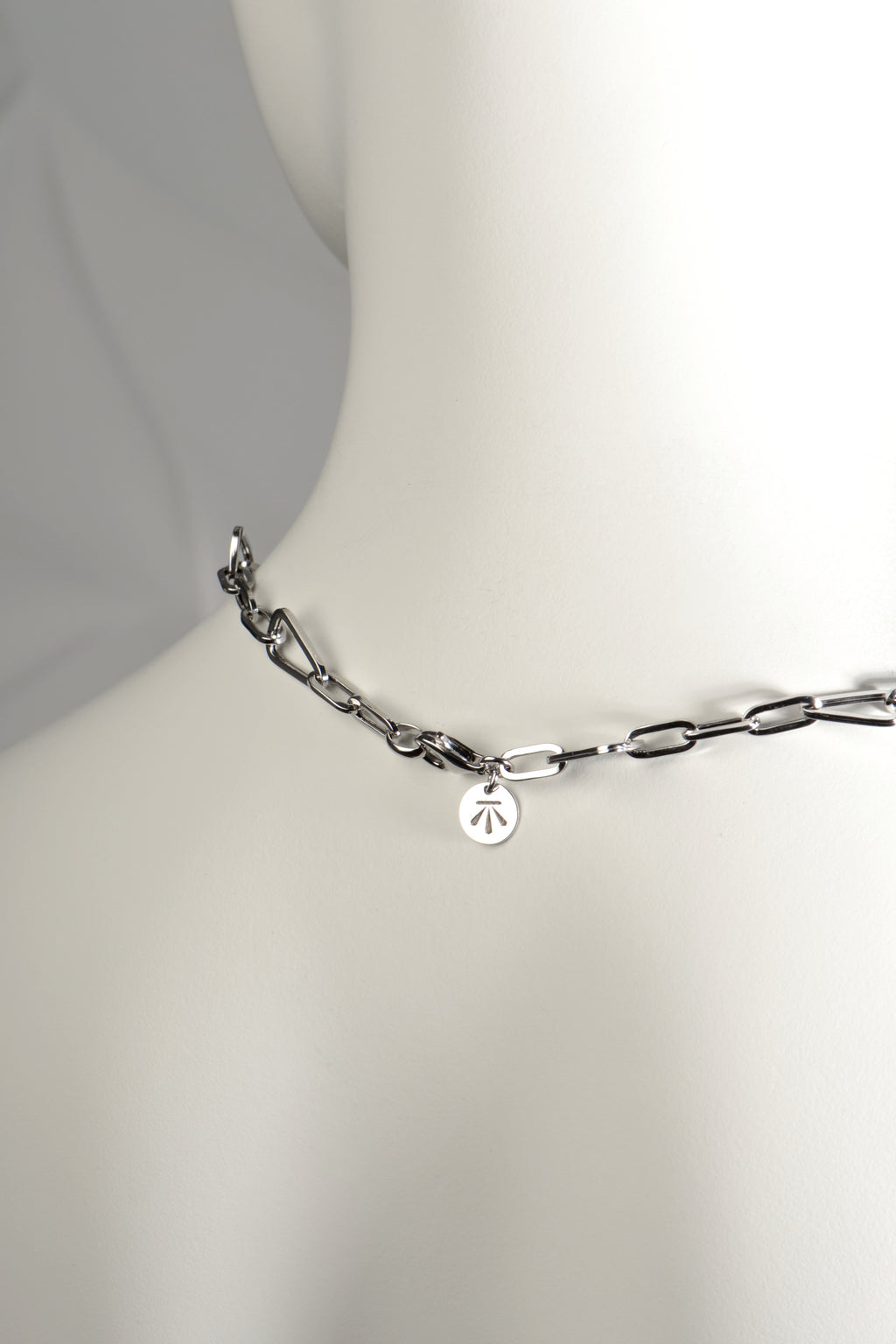 Triangular Link Chain Silver Triangular Chain Necklace – Christine Sadler Unforgettable Jewellery