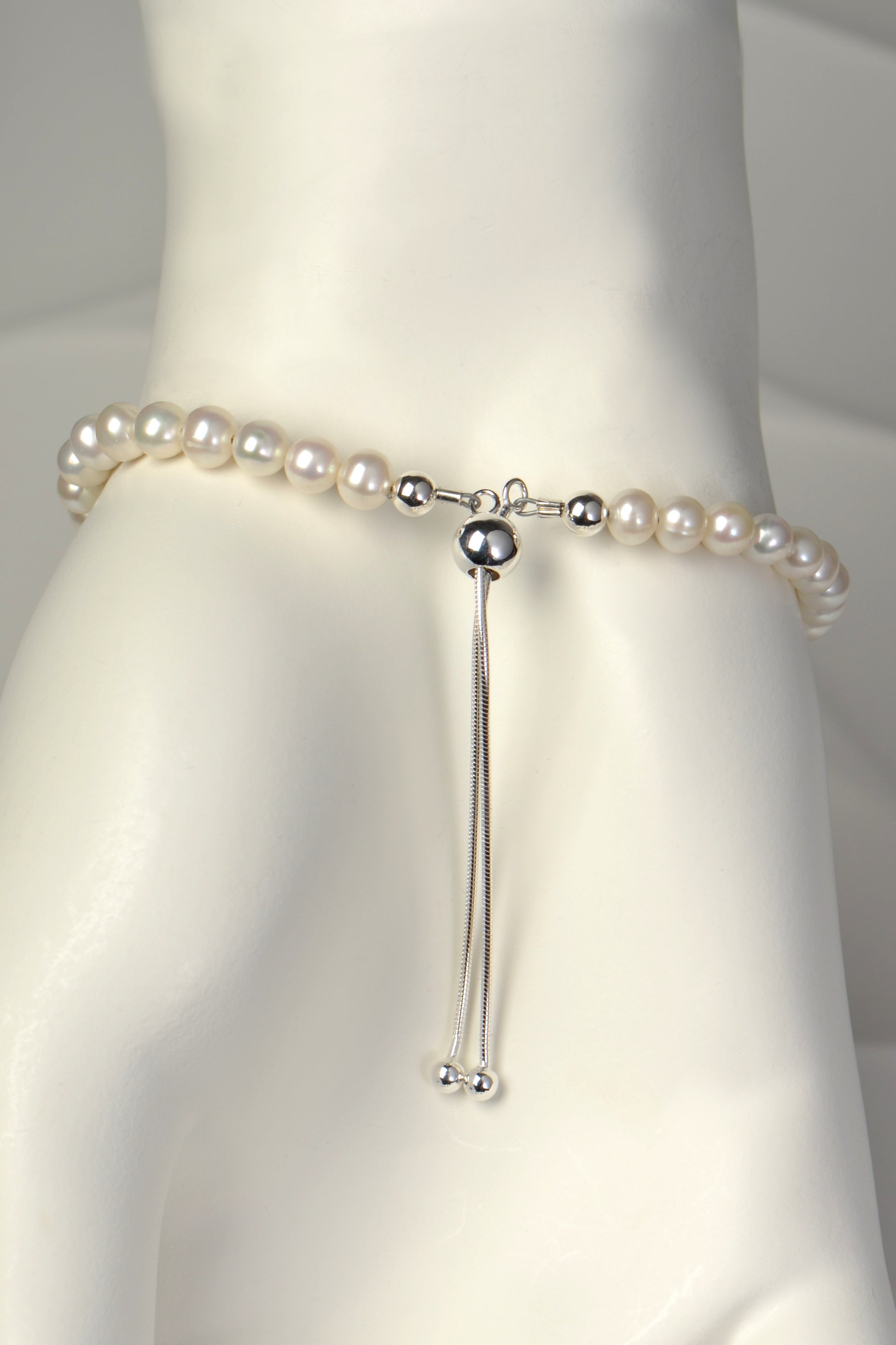 adjustable real pearl bracelet