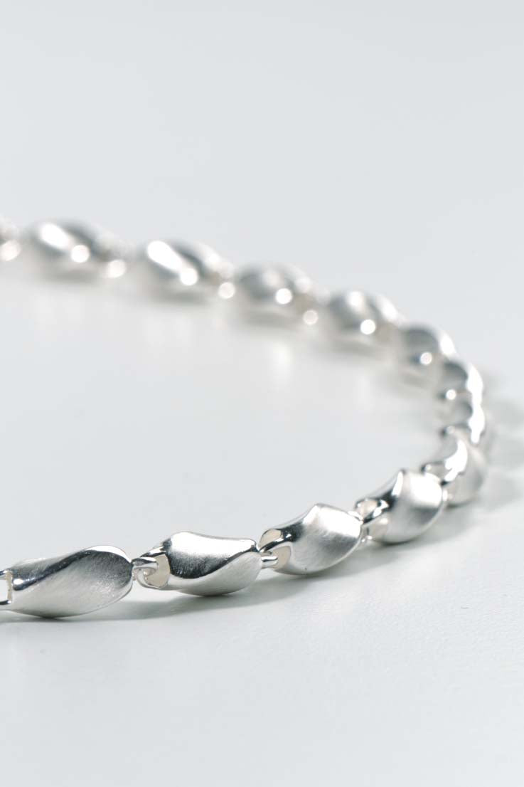 handmade silver twist chain - Unforgettable Jewellery