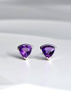 Sailing Stones amethyst earrings - amethyst jewellery Christine Sadler