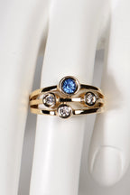 Cairn Sapphire and diamond ring - Gemstone rings Christine Sadler