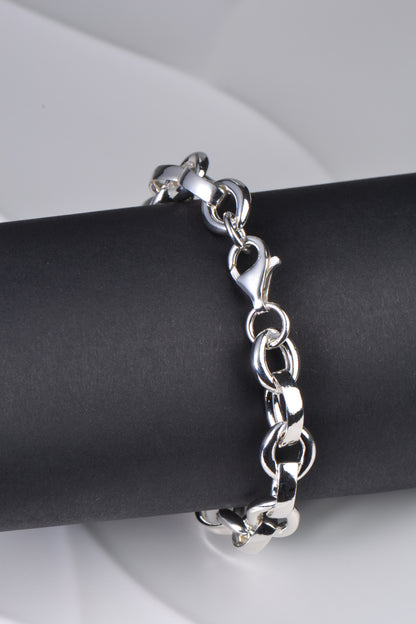 Chunky silver bracelet