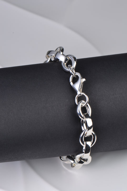 Chunky silver bracelet