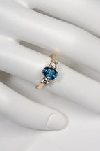 London blue topaz and diamond ring - Ring Christine Sadler Unforgettable Jewellery