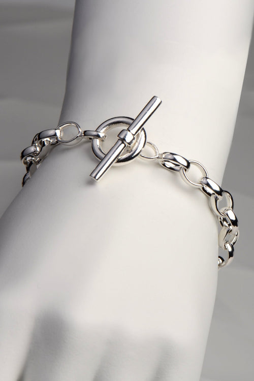 Affinity Silver & Rose Gold Bracelet - Bracelets Christine Sadler