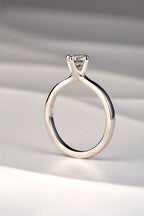 Affordable Platinum and Lab Diamond solitaire engagement ring - British jewellery designer Christine Sadler