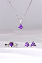 Sailing Stones amethyst suite - amethyst jewellery Christine Sadler