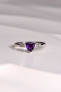 Sailing Stones amethyst  - amand diamond ring - amethyst jewellery Christine Sadler