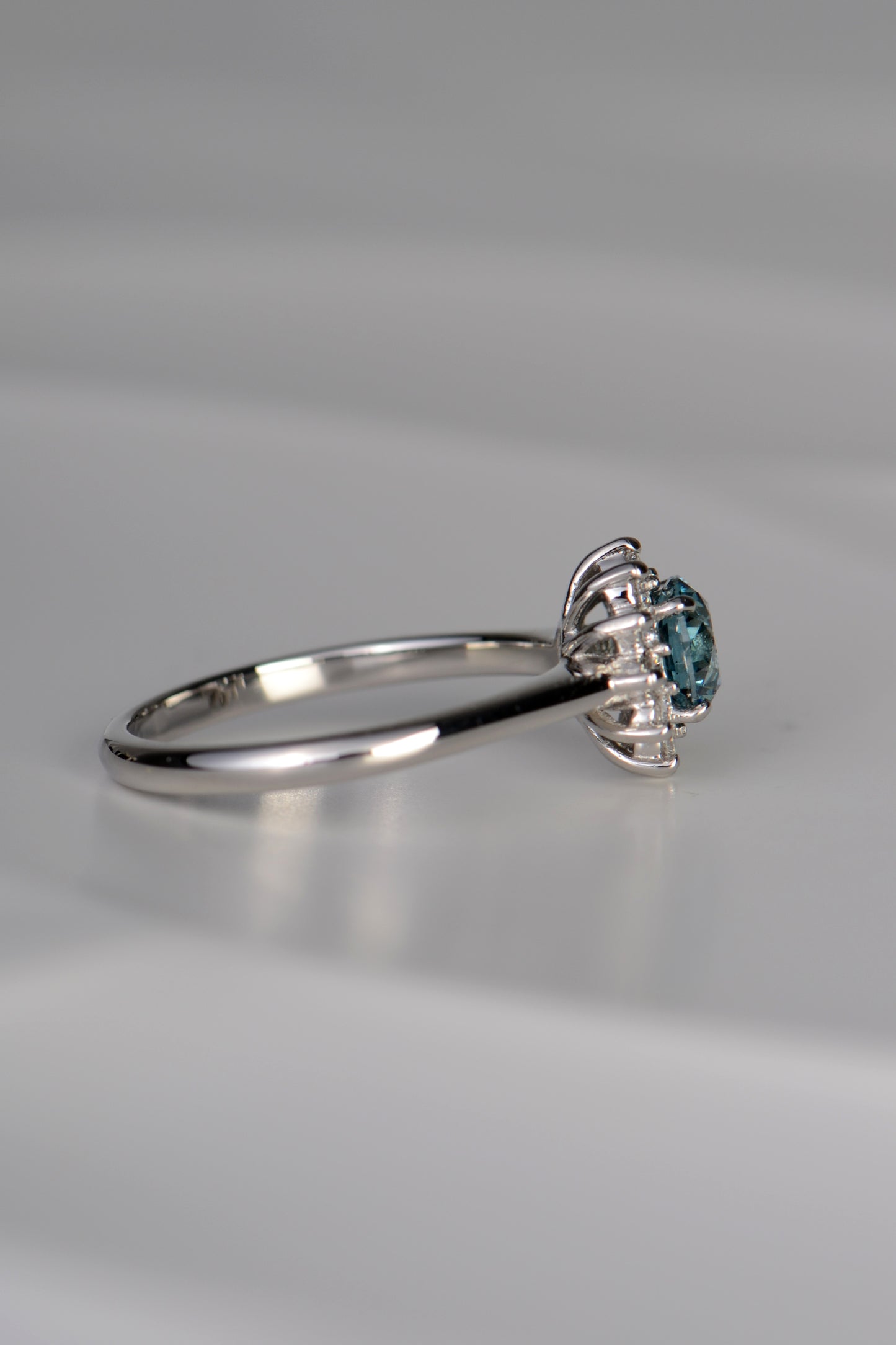 The Blue Diamond Flower Ring