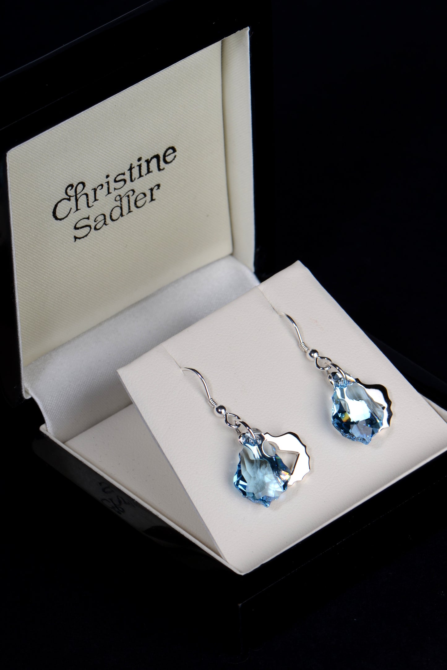 Watch Me blue earrings