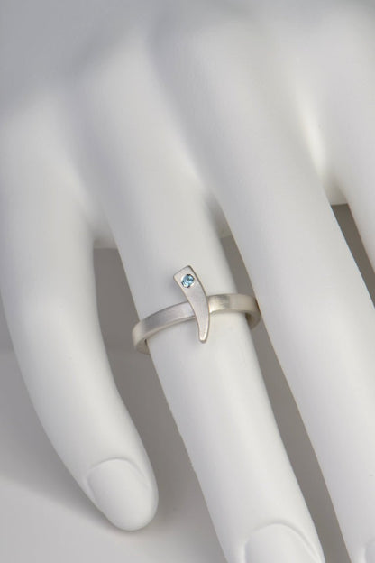 Cairn curve blue topaz ring - Rings Christine Sadler