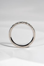 castle set diamond platinum wedding or eternity ring handmade in the UK