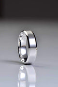 Platinum Brushed Men's Wedding Ring - Wedding RingBest Of British