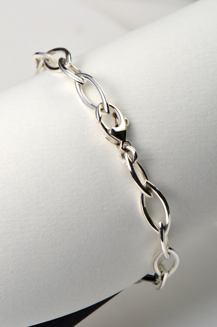 Ellipse silver bracelet