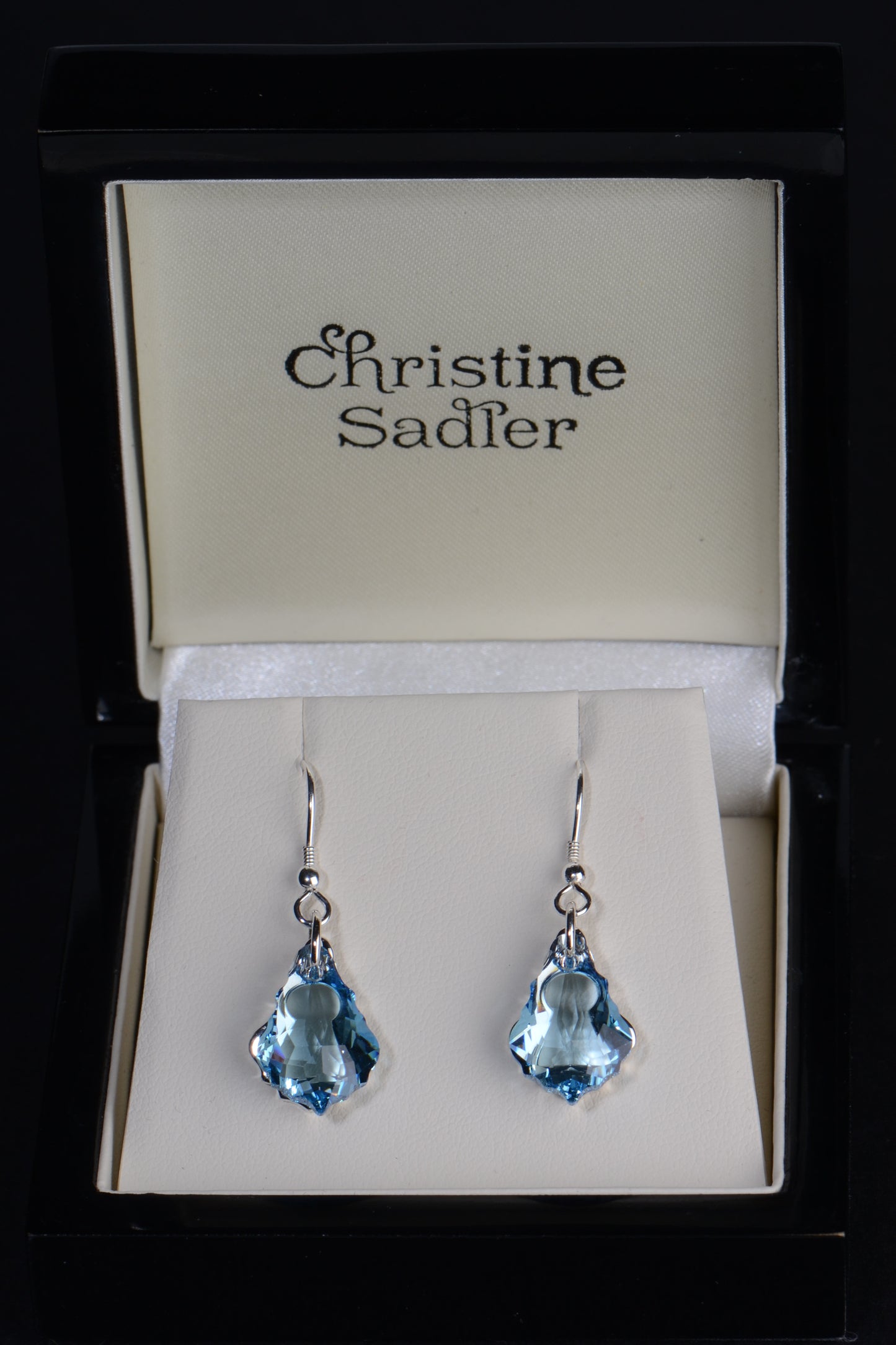 Watch Me blue earrings