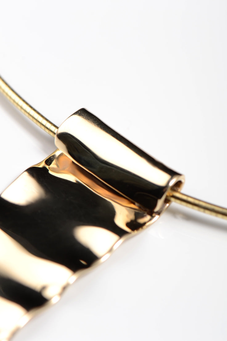 Bella Figura Mafaldine gold pendant - Unforgettable Jewellery
