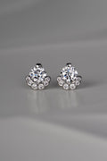 Exclusive designer Platinum Diamond stud earrings that are really different and special, inspired by the Scottish fairy pools