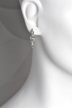 Helix spiral drop silver earrings -  Christine Sadler