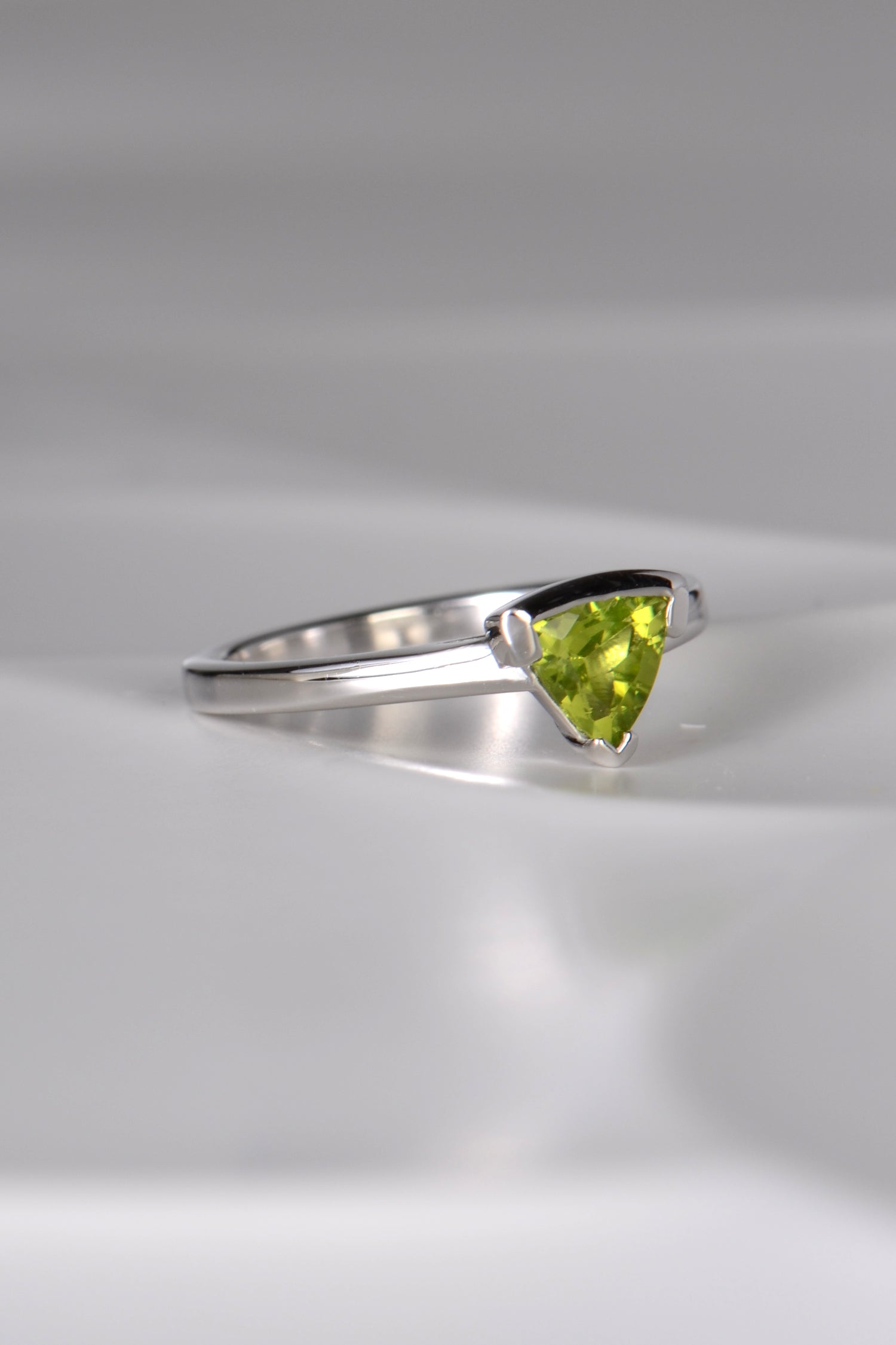 Peridot Sailing Stones Modern Ring -  Christine Sadler
