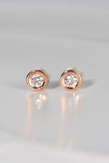 Cairn rose gold diamond stud earrings - Diamond earrings Christine Sadler Unforgettable Jewellery