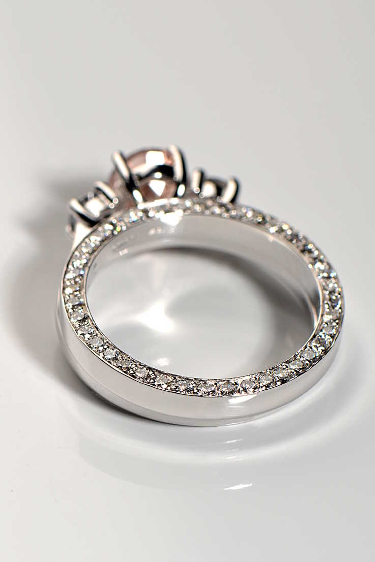 Contemporary diamond set wedding ring - Unforgettable Jewellery