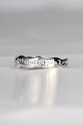 secret designer ring with a hidden message set with a diamond by Christine Sadler