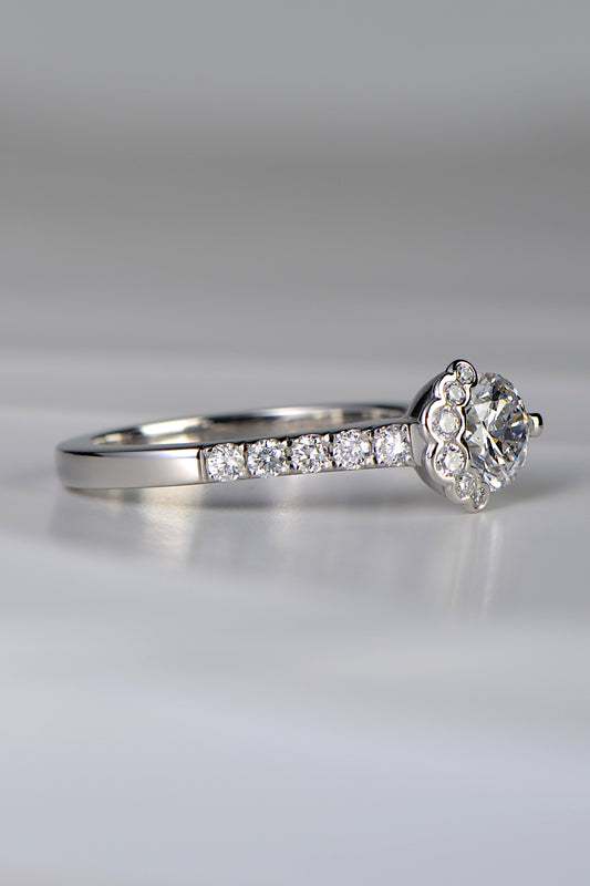 Fairypools Platinum & Lab Grown Diamond Ring
