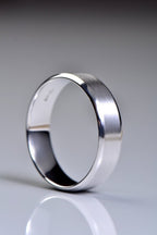 Platinum Brushed Men's Wedding Ring - Wedding RingBest Of British