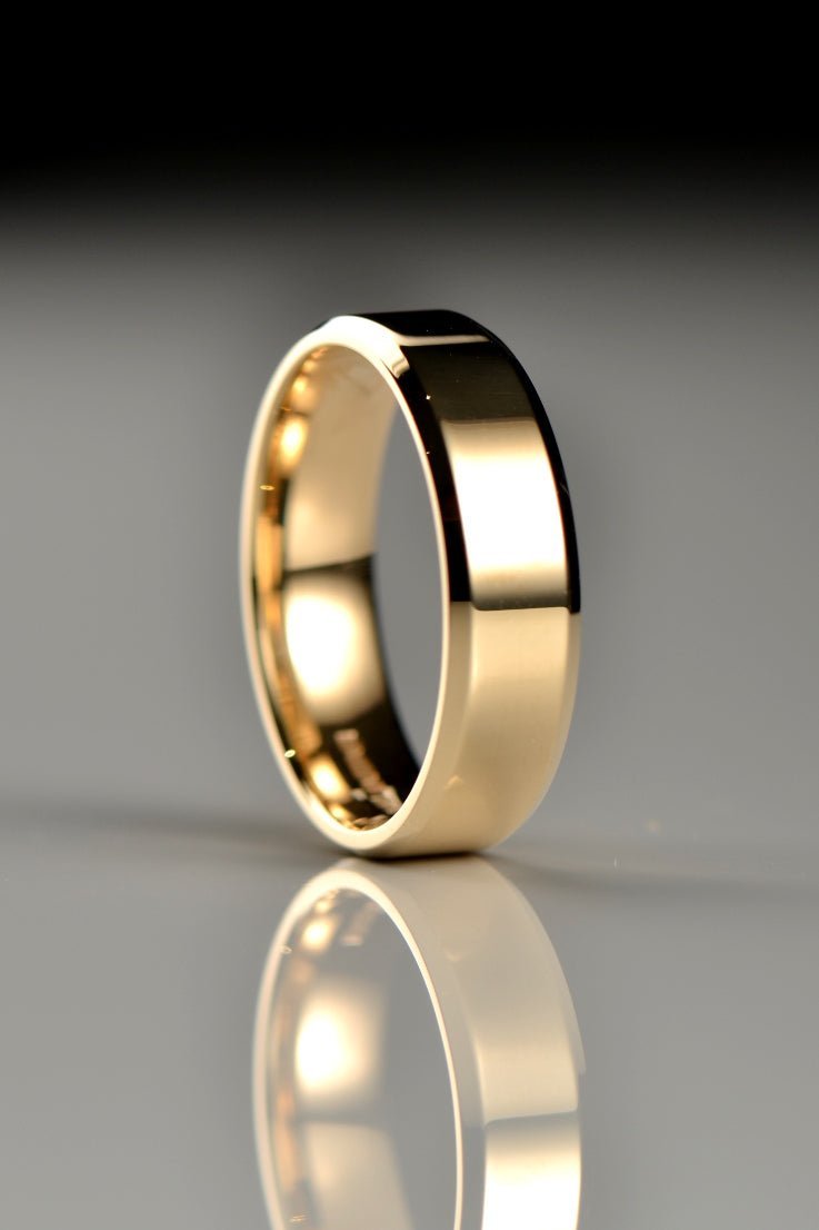 Modern Yellow Gold Wedding Ring For Men - Wedding RingThe Best of British