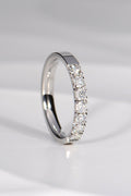 platinum handmade platinum castle set diamond ring that could be a wedding or eternity ring for a woman or man