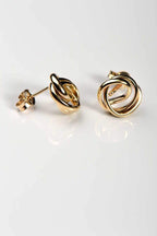 Knot the end 9ct yellow gold stud earrings - EarringsChristine Sadler