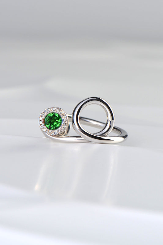 The Ultimate Cocktail ring - Mojito Green Garnet