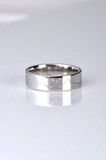 handmade moon and stars mountain wedding ring that can be personalised with the mountain range of your choice