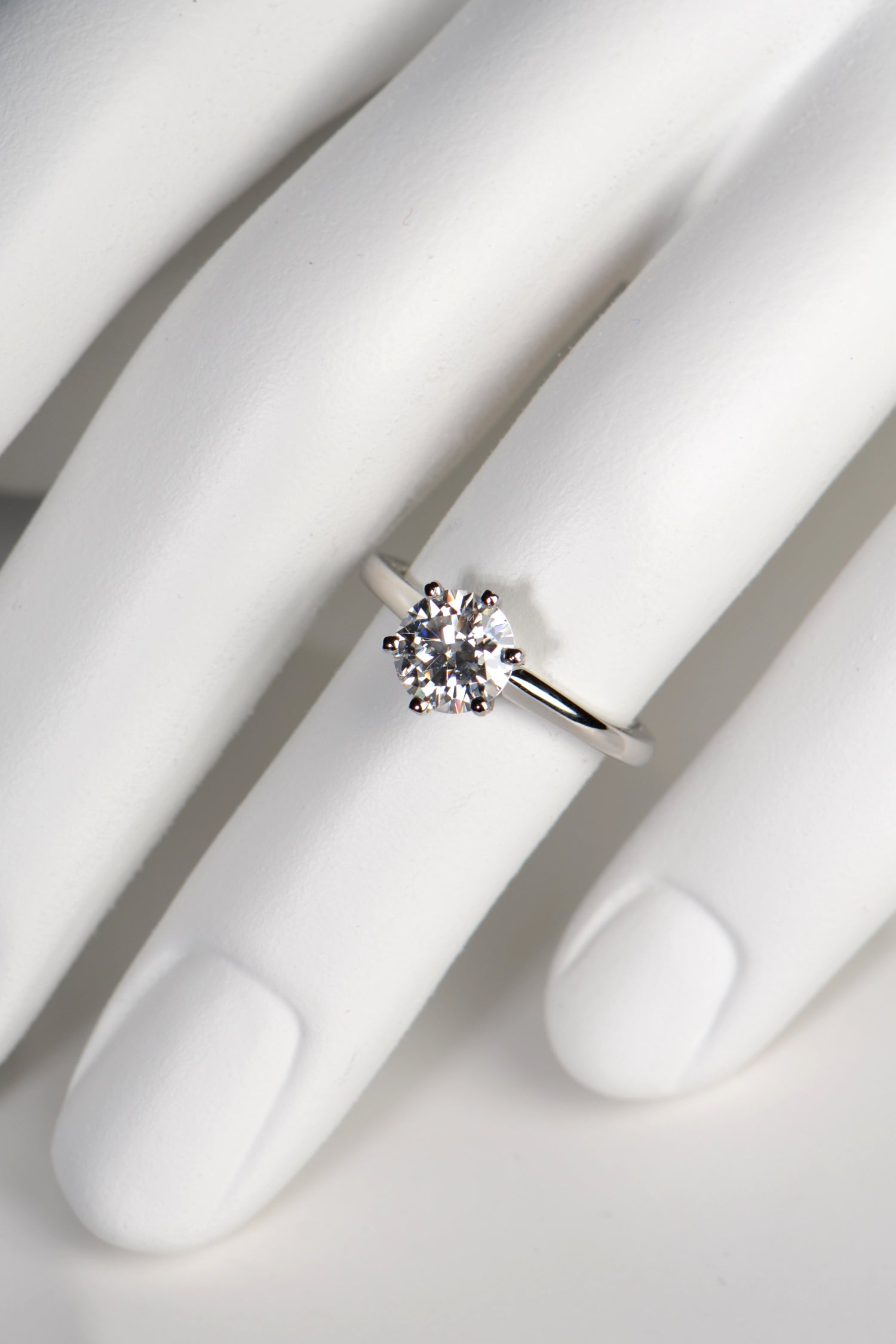 One carat brilliant cut solitaire engagement ring - Engagement Ring Christine Sadler