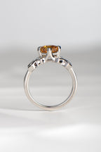 Exclusive tartan sapphire and diamond ring design by Christine Sadler, contemporary Scottish jewellery inspired by tartan. Buy her jewellery online or request your own customised, bespoke Tartan diamond ring